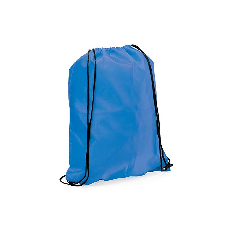 eBuyGB Reusable Polyester Drawstring Backpack, Gym Rucksack, School Sport Bag,