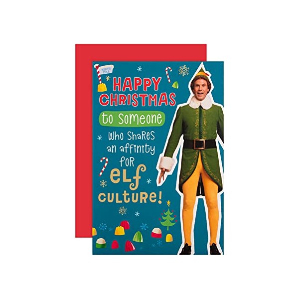 Hallmark Christmas Card - Funny Warner Bros 'Elf Culture' Design