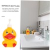 Kichvoe 2Pcs Adorable Household Shampoo Dispenser Cartoon Lotion Bottles Duck