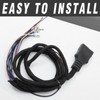 Vkinman 26347 26377 11-Pin Plow Side Light Wiring Harness Kit,