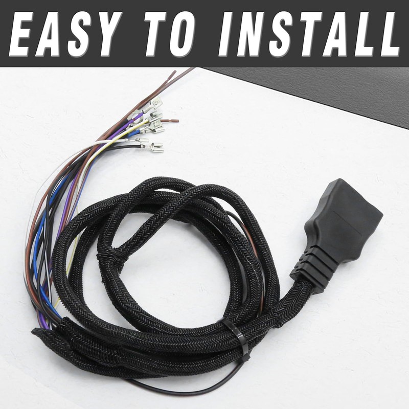 Vkinman 26347 26377 11-Pin Plow Side Light Wiring Harness Kit,