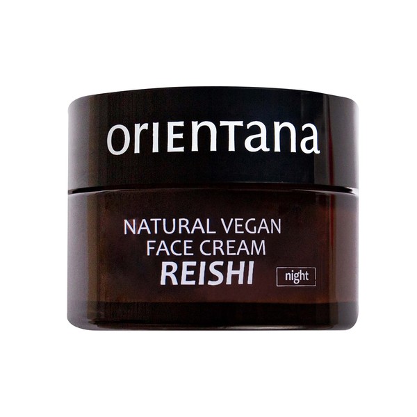 Orientana - Face Cream for the Night | Reishi | 98.5% Natural Vegan Anti-Ageing Wrinkles & Pigment Spots Cream for Women with Mature Skin | Moisturising Cream for Women | Organic Face Care - 50 ml