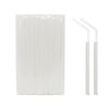 FOREVERIE 100 PCS Clear Plastic Straws Individually Wrapped for Drinking,