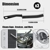 3 Pieces Grout Cleaning Brush, Gap Cleaning Brush, Hard Bristle