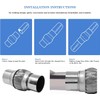 RP Remarkable Power, Rk7544-2.5" x 4" Heavy Duty Stainless Steel