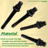 JINFANNIBI Cylinder Head Studs Nut Kit Stronger Heavy Duty fit