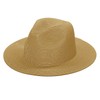 OhMill Classic Plain Kids Fedora Straw Hat Light Breathable Bucket