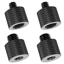 Rigych 1/4 to 3/8 Tripod Screw Adapter 4 Pcs 1/4 Male to 3/8 Female and 3/8 Male to 1/4 Female Camera Screw Adapter for Camera Mount Tripod Stand Microphone Stand Mic Mount