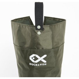 Duck and Fish Green Fishing Wader Hip Boots with cleated outsole (10 M US Men)