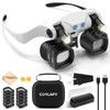 COYLAPY Magnifying Glasses for Close Work, Jewelers Magnifying Glass with