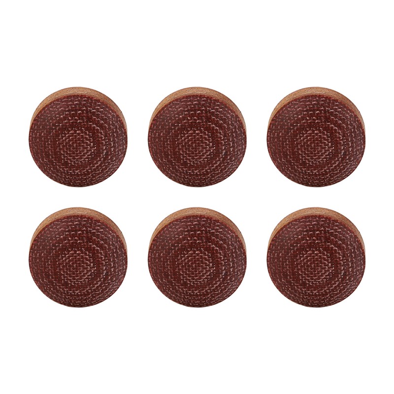 6pcs Billiard Pool Cue Tips 14mm Crystal Pool Cue Tips