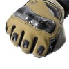 Komine GK-224 Carbon Protective Leather Mesh Gloves for Motorcycles Beige