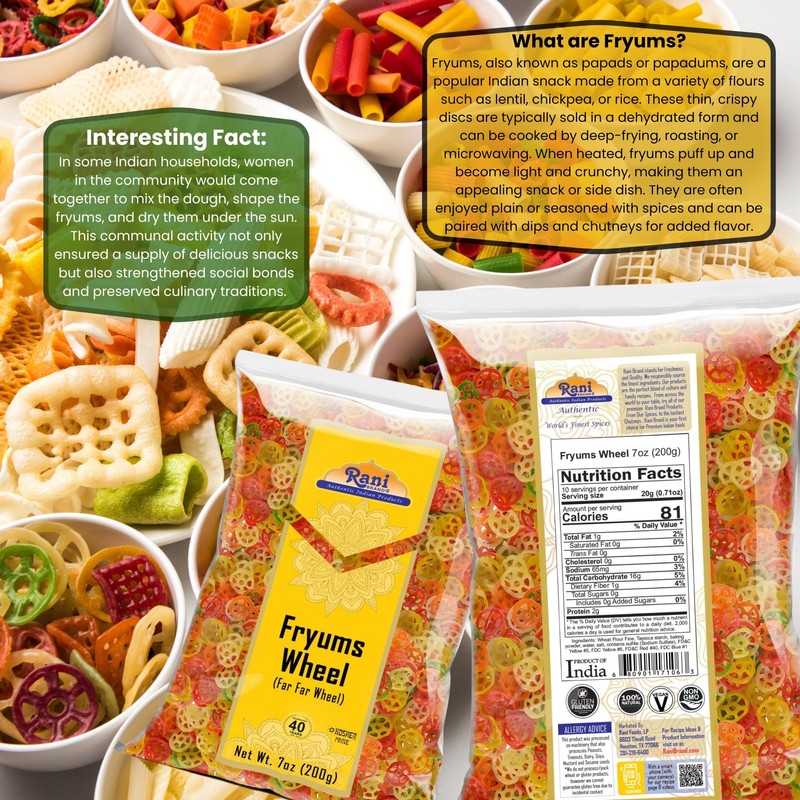 Rani Far Far / Fryums (Wheat & Tapioca Pellet) Wheel