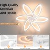 SEABLE Modern LED Light, 6+1 Rings 93W Dimmable Fixture 29.5"