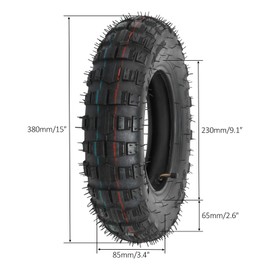 ICONSPORTSS 3.50-8 3.50x8 3.5-8 3.50 8 Inch Knobby Tire and Inner Tube compatible with Monkey Bike Z50 Z50A Z50R Z50RD MT1 Mini Trail MT50 Minibike c300 Wheelchair Wheelbarrow Trailer Scooter (1)