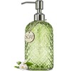 JASAI 18Oz Tea Green Soap Dispenser with Rust Proof Pump,