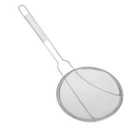 HOLIDYOYO Stainless Steel Skimmer Ladle Strainer for Noodles and French Fries Handle Easy to Clean Kitchen Utensil for Home and Restaurant