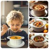 Gacoree French Onion Soup Bowls with Handles, 12 Oz Ramekins
