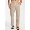 Libin Men's Imitation Linen Pants Beach Pants Lightweight Pants Casual
