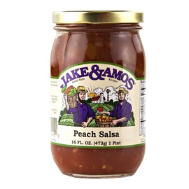 Jake & Amos Peach Salsa 16 oz. (3 Jars)