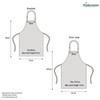 Stickerscape Head chef apron (Adult) - Black XL apron