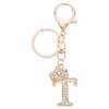 sourcing map Initial Letter Keychains, Pendant Key Chain Keyring Holder