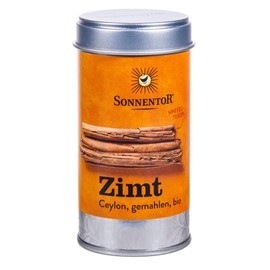 Sonnentor Ground Cinnamon (Ceylon Variety) Shaker 1 Pack (1 x 40 g) - Organic