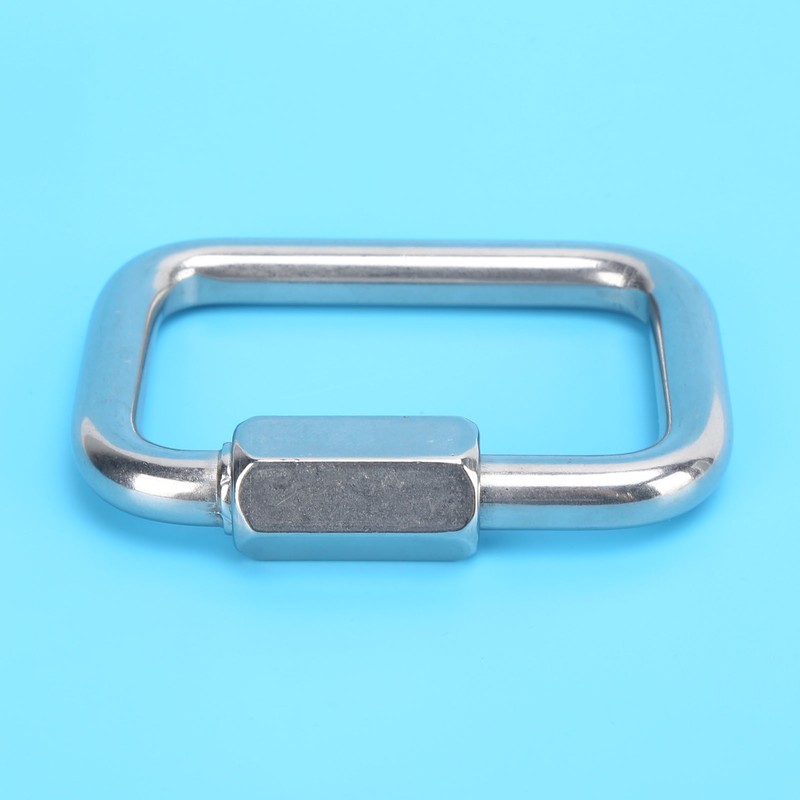 Chain Link Stainless Steel 4‑Corner Multifunctional Connection Buckle for Outdoor