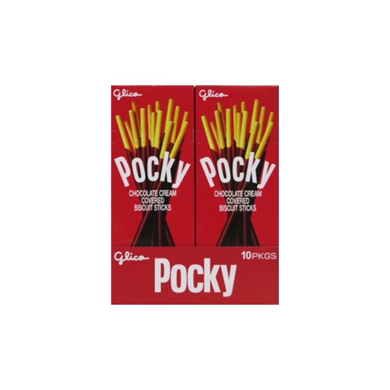 Pocky Biscuit Stick, Chocolate Cream Covered, 1.41 Ounce (Pack of