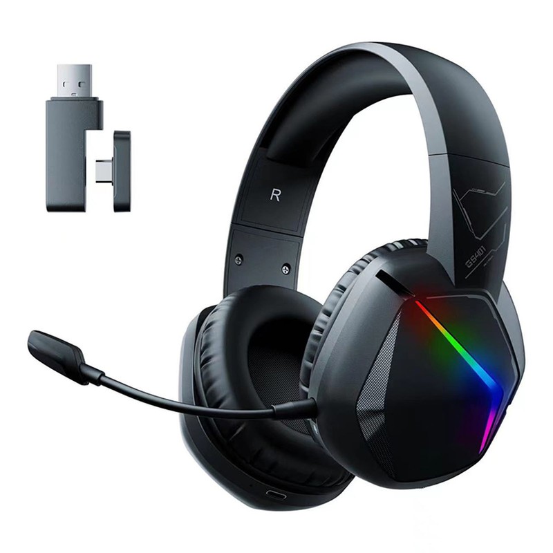 Bluetooth Gaming Headset Multifunction RGB Cool Lighting Low Latency Noise