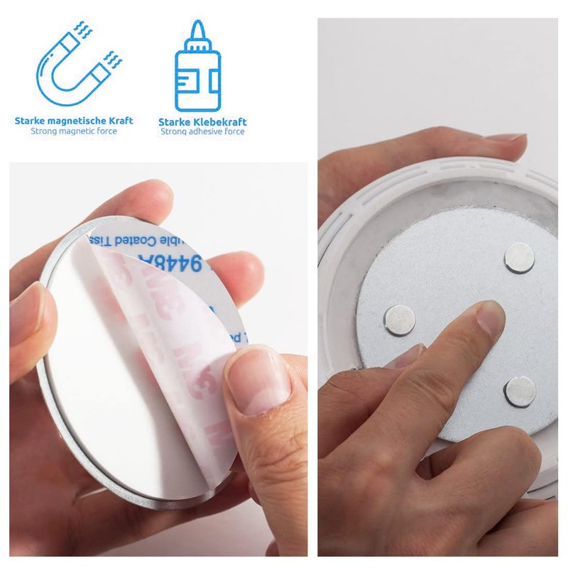 Magnetic Smoke Detector Sticky Pads Magnetic Adhesive Pads 3PCS Magnetic