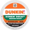 Dunkin' Decaf Medium Roast Coffee, 10 K Cups for Keurig