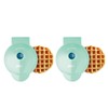 DASH DMW002AQ Mini Waffle Maker (2 Pack) for Individual Waffles