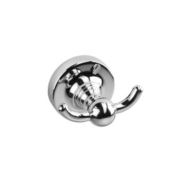 Croydex Glue-Fix Worcester Double Robe Hook, Easy Fit No Drilling No Tools