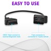 AMHTDOL OBD Adapter Fit for Toyota 17 Pin OBD1 to