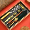 Joyeee Antique Feather Quill Pen Set, with Sealing Wax for