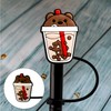Vanyibro 6-Piece Reusable Straw Cover Caps Set,Dust-Proof Drinking Straw Cover,Eco-Friendly