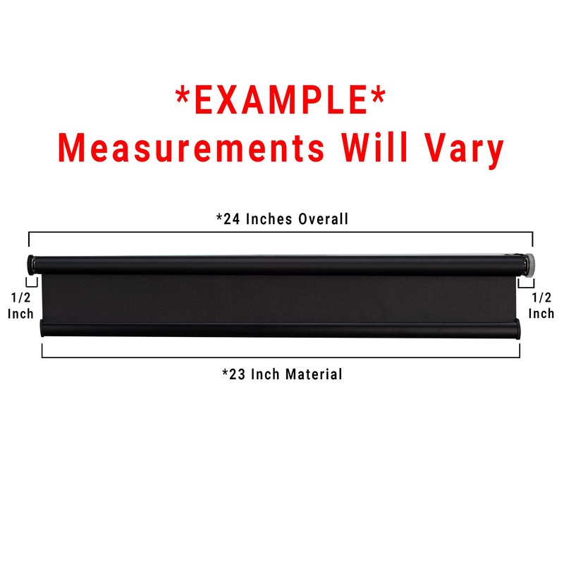 RecPro Black RV Roller Shades | Slow-Rise Roller Shades |