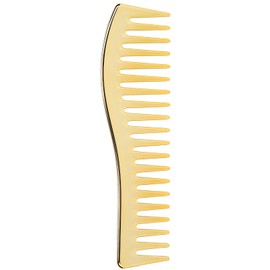 Wide Tooth Combs, No Handle Hair Detangling Comb Salon Shampoo Comb for Men Women (Gold)