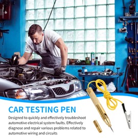 Car Voltage Tester Pen, Current Tester with Crocodile Clip, Voltage Tester Car Test Lamp, Motorcycle Volt Tester with Cable, Diagnostic Tools for Cars and Motorcycles