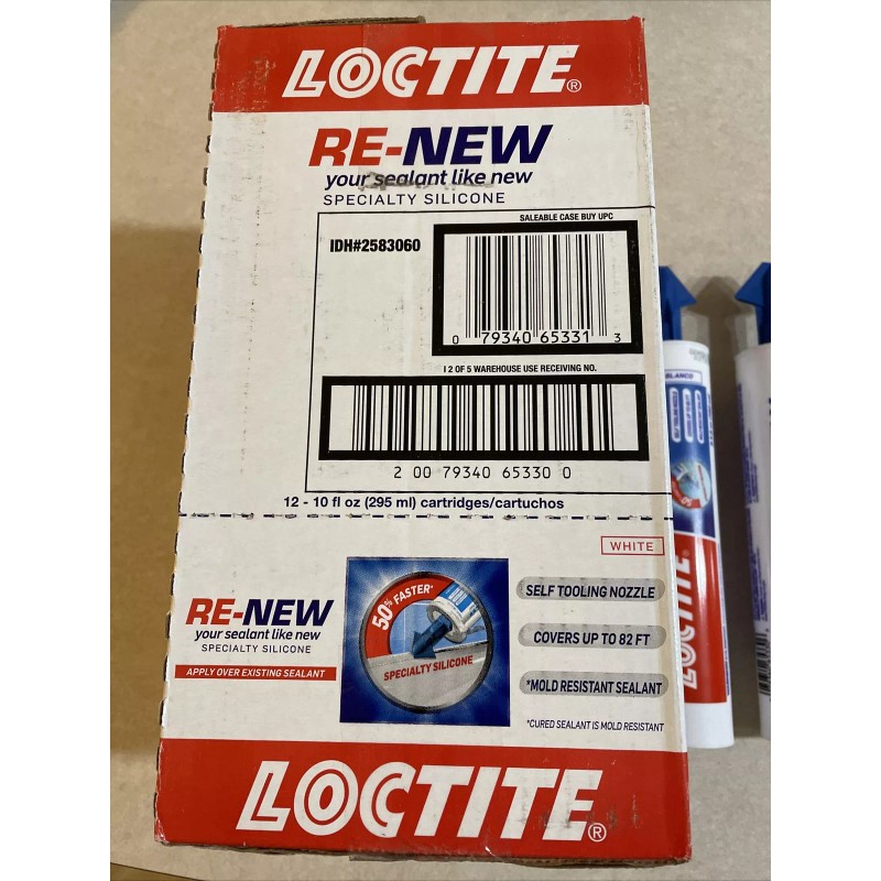 Loctite CASE OF 12 LOCTITE RE-NEW Kitchen & Bath White