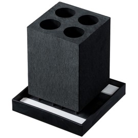 Honesty HO1954 Ishigaki Sangyo Umbrella Stand, Black, 4 Stand, Carari Umbrella Stand, Straight