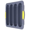 Baguette Mold 4 Grooves Silicone Soft Smooth Surface Bread Mould