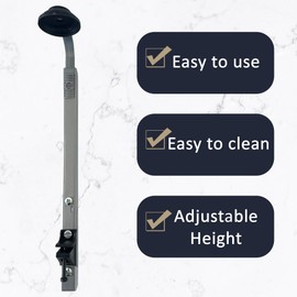 Chabrias Ltd Optics Single Bracket Wall Mount UK Made - Black & Grey, Holds 700 ml to 1 Litre Bottles, Wall Mounted Single Spirit Bar Optics - For Use With 25, 35 & 50 ml Spirit Optics