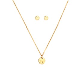 Elli Women's Jewellery Set Hammered Design 925 Sterling Silver