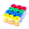 Iwobi 12 Pieces Manual Pencil Plastic Pencil Sharpener for Children,