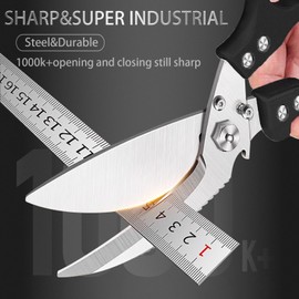 Heavy Duty Poultry Scissors-KitchenScissors for Food with Serrated Edge, DetachableSharp Shears for Cutting Meat, Chicken Bone andTurkey, Scissors All Purpose for Thanksgiving