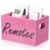 MotiMind Bling Rhinestone Remote Control Holder Crushed Diamond 2 Compartment