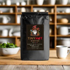 Tiny Hat Coffee Gourmet Whole bean  Mexico 12oz Coffee Dia de Los Muertos