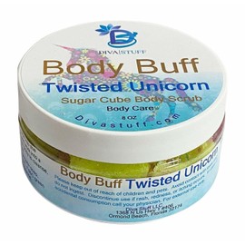 Diva Stuff Twisted Unicorn Scented Sugar Cube Body Scrub/Wash, Made in The USA, Exfoliates